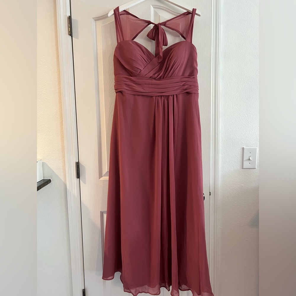 Bill Levkoff Bridesmaid Dress Style 82955 Size 16-18 pink